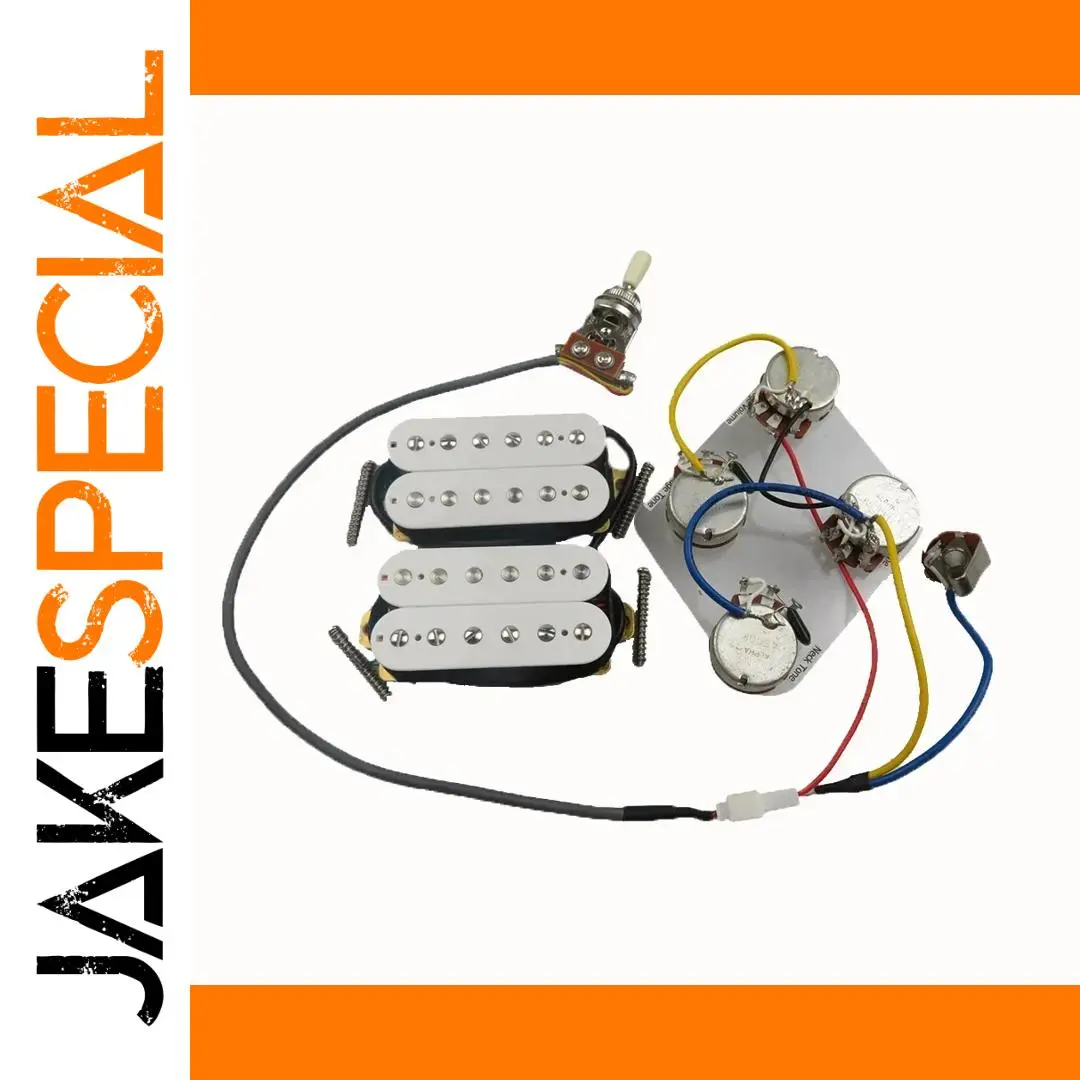 White Humbucker Pickups Set for Guitar 1 White Humbucker Pickups Set for Guitar