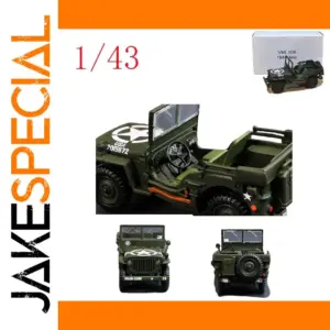 Willys MB Jeep Diecast Model 1/43 Scale
