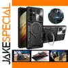 Rugged Black Galaxy S21 Ultra Case with Kickstand