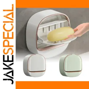 Stylish Wall-Mounted Soap Dish with Drainage