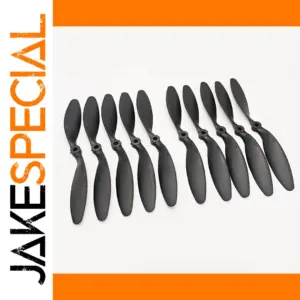8-inch Black Nylon Propellers Set for RC Aircraft