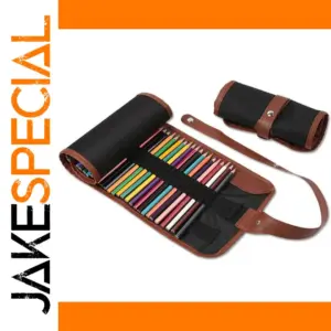 Canvas Roll-Up Pencil Case for Artists