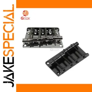 4-String Electric Bass Bridge in Chrome or Black