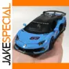 Bright Blue Lamborghini Aventador SVJ63 Model