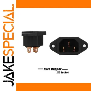High-End Copper Finish IEC Inlet Socket
