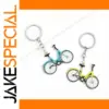 Sporty Bicycle Keychain in Zinc Alloy