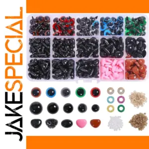 600 Black Plastic Safety Eyes for Crafts