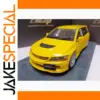 Vibrant Yellow Mitsubishi Lancer Evo9 Model 1/18 Scale