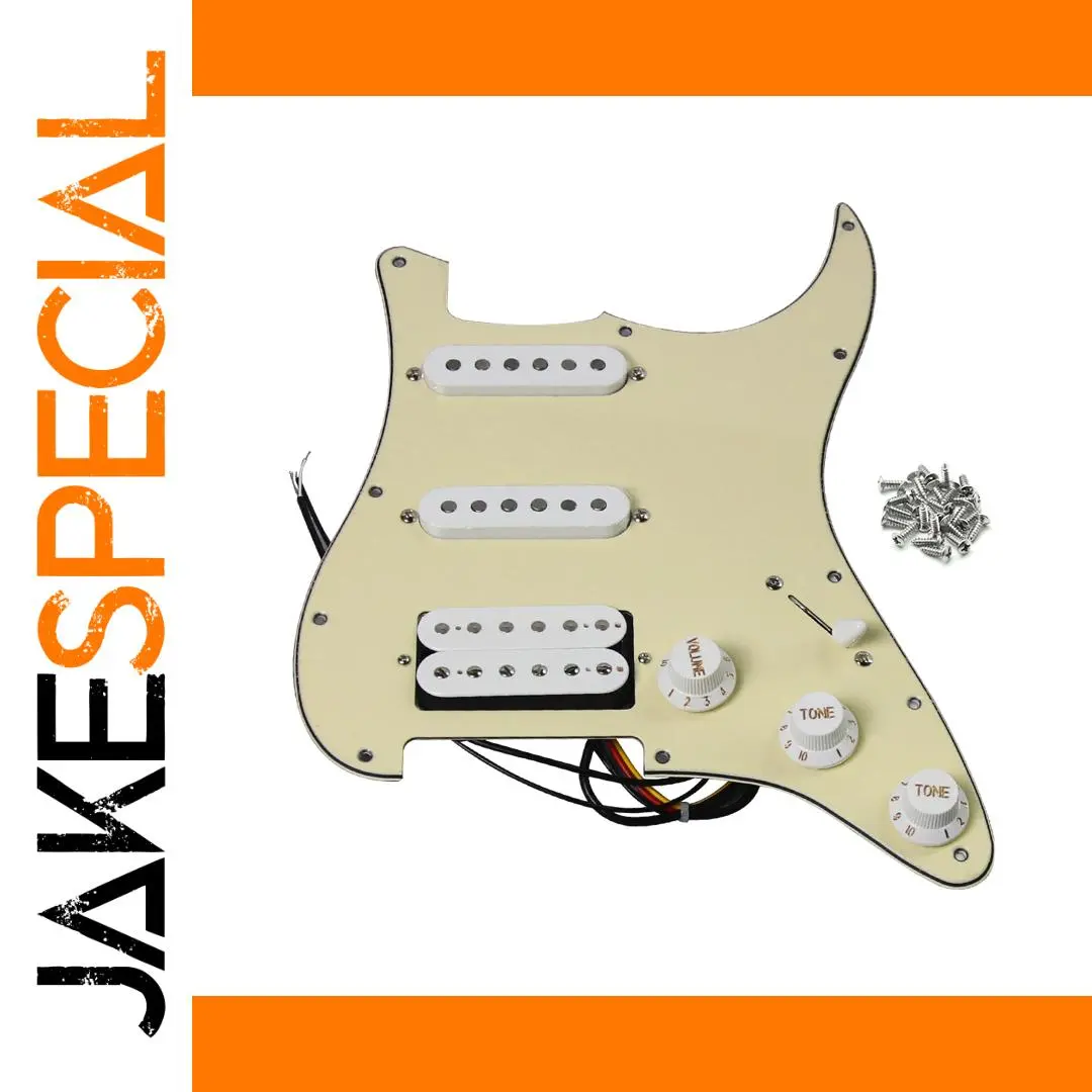 Prewired SSH Guitar Pickguard with Alnico 5 1 Prewired SSH Guitar Pickguard with Alnico 5