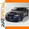 Black Nissan GTR R34 Skyline Diecast Model 1:24 Scale