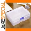 Transparent Plastic Storage Box 16.5x12x5.8cm