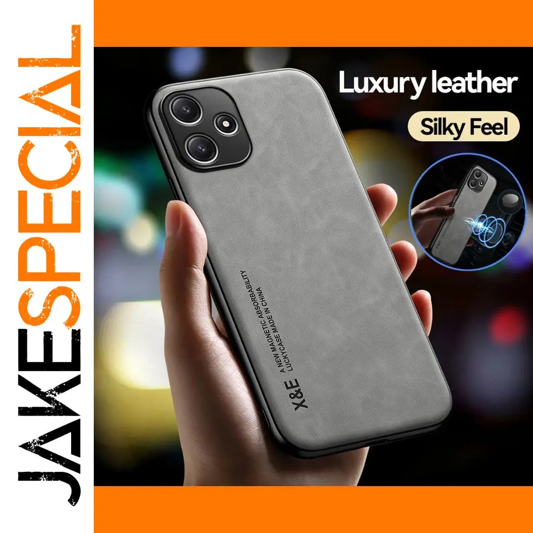 Luxury Xiaomi Redmi 12 5G Matte Leather Case 1 Luxury Xiaomi Redmi 12 5G Matte Leather Case
