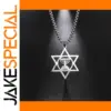 Stainless Steel Star of David Pendant Necklace