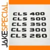 Black ABS Emblems for Mercedes-Benz CLS Models