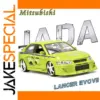 Vibrant Green Mitsubishi Lancer Evo VII Miniature