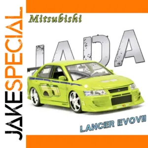 Vibrant Green Mitsubishi Lancer Evo VII Miniature