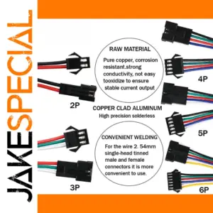 Waterproof LED Connector Set for Indoor/Outdoor Use