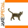 Bronze Chinese Cat Tea Pet Collectible