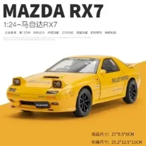Vibrant Yellow Mazda RX7-FC 1:24 Diecast Model 14 c1c657db59a4479ca8ce3cf8 upscaled