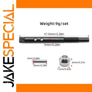 Durable 57.5mm Metal RC Main Shaft for 1/10 Scale Models