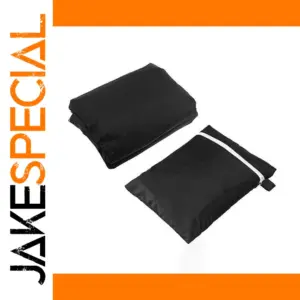 Waterproof Garden Bench Seat Cover in Black