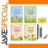 Colorful Kids Practice Copybook Set with Illustrations