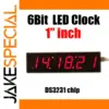 6Bit LED Clock with 1-Inch Display
