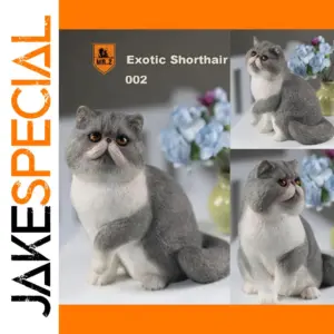 Lifelike Exotic Shorthair Cat Figurine