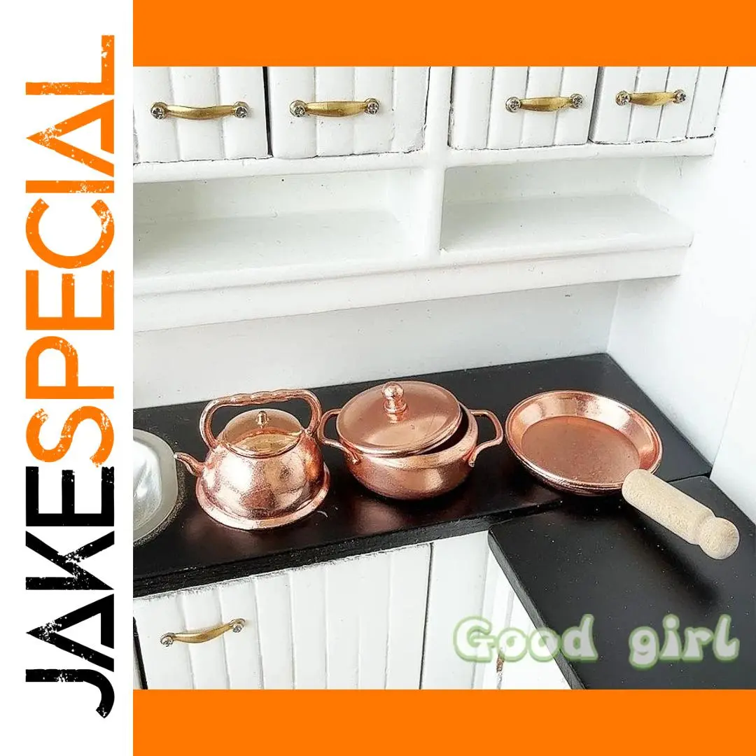 Miniature Dollhouse Kitchen Set 1/12 Scale 1 Miniature Dollhouse Kitchen Set 1/12 Scale