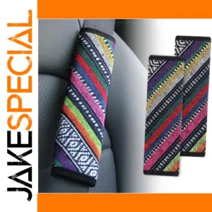 Vibrant 2PCS Seat Belt Cover Pad Set