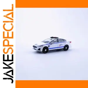 Detailed 1:64 Diecast Police Car Model