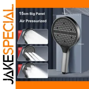 15CM Chrome Handheld Shower Head with 3 Modes