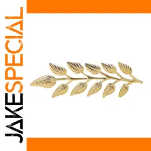 Elegant Metal Leaf Lapel Pins Set