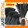 Black Nylon Cable Ties 100-500 pcs
