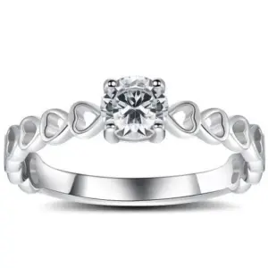 Silver Women’s Heart-Shaped Zircon Ring 9 c37bddb8bfe145c7b4406964 upscaled