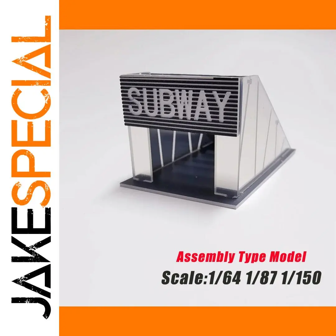 Modern 1/64, 1/87, 1/150 Miniature Subway Entrance 1 Modern 1/64, 1/87, 1/150 Miniature Subway Entrance