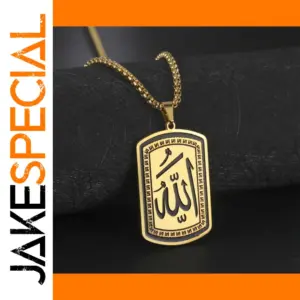 Stainless Steel Islamic Pendant Necklace