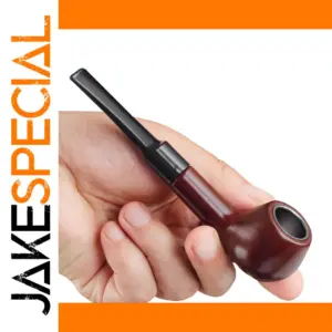 CF041 Traditional Tobacco Pipe with Marbled Wood