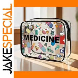 Colorful Medical Cosmetic Bag with Multiple Compartments