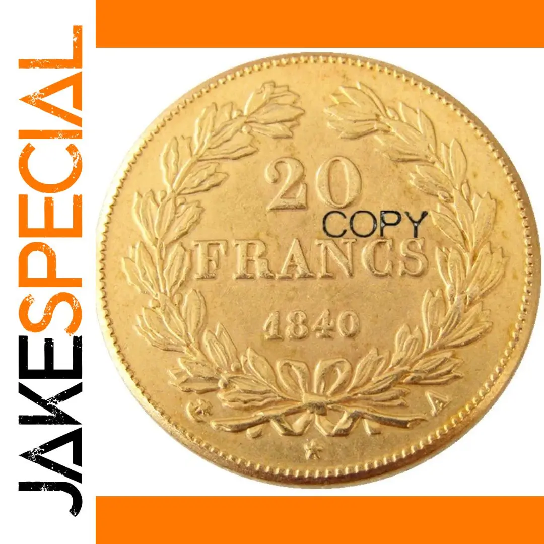 Vintage French 20 Francs Decorative Coin 1 Vintage French 20 Francs Decorative Coin