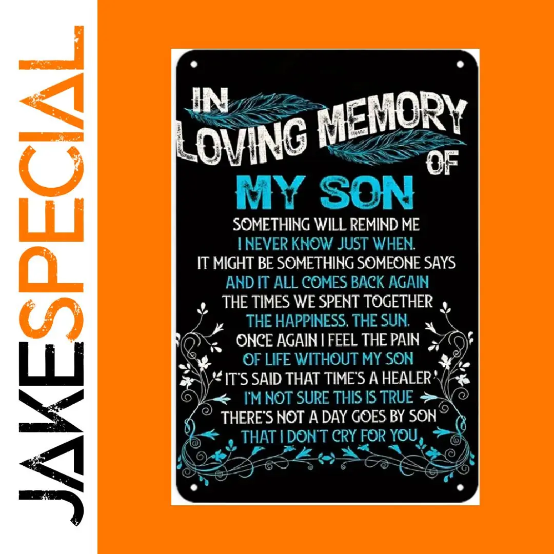 Vintage Memorial Metal Sign 20x14/30x40cm 1 Vintage Memorial Metal Sign 20x14/30x40cm
