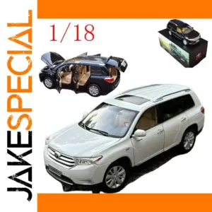 1/18 Scale Toyota Highlander SUV Model in White