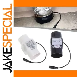 Black Inline Duct Fan 88m³/h for Ventilation