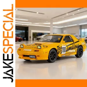 Vibrant Yellow Mazda RX7-FC Diecast Model