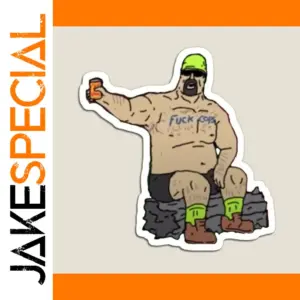 Vibrant Cartoon Magnet in Three Sizes