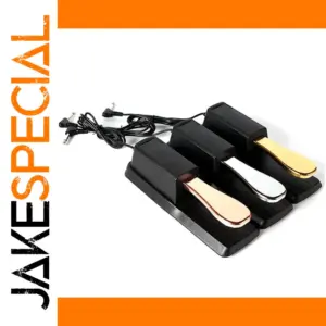Elegant Metallic Finish Sustain Pedal for Digital Piano