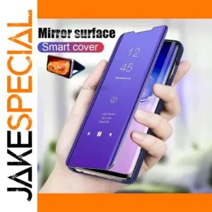 Samsung Galaxy S10 Plus Mirror Flip Case Blue