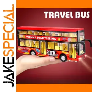 Vibrant 1/36 Scale Double-Decker Bus Model