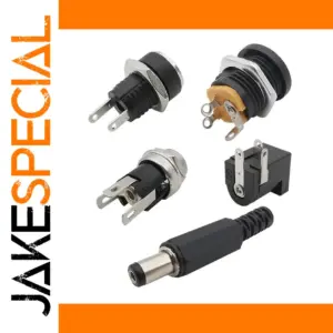 10-Pack 5.5mm x 2.1mm DC Power Connectors Set