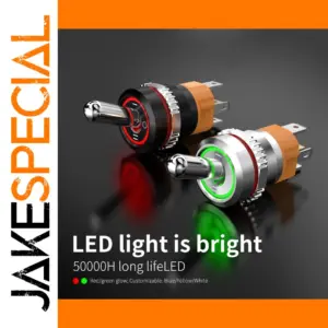 16MM Chrome Toggle Switch with LED Indicators